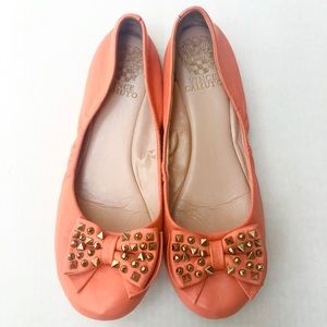 Vince Camuto Coral Studded Bow Flats Size …